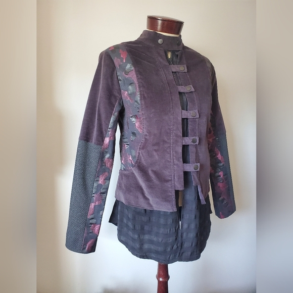 ANGELS  NEVER DIE sweater jacket. Size 1-seems bigger, see measurements - Picture 2 of 14